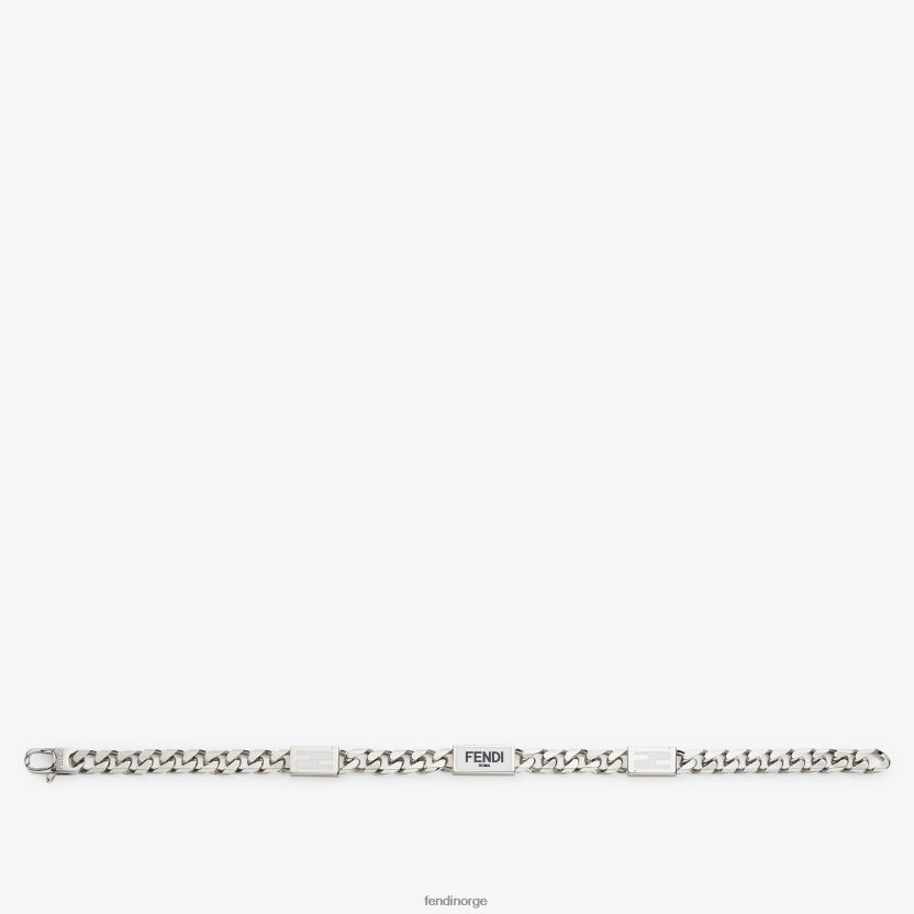 Fendi menn metall armbånd NXB4XN2702 sølv smykker