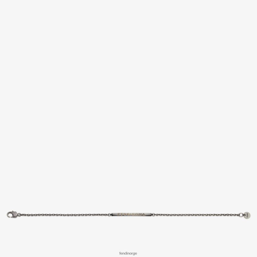Fendi menn metall armbånd NXB4XN2705 rutenium smykker