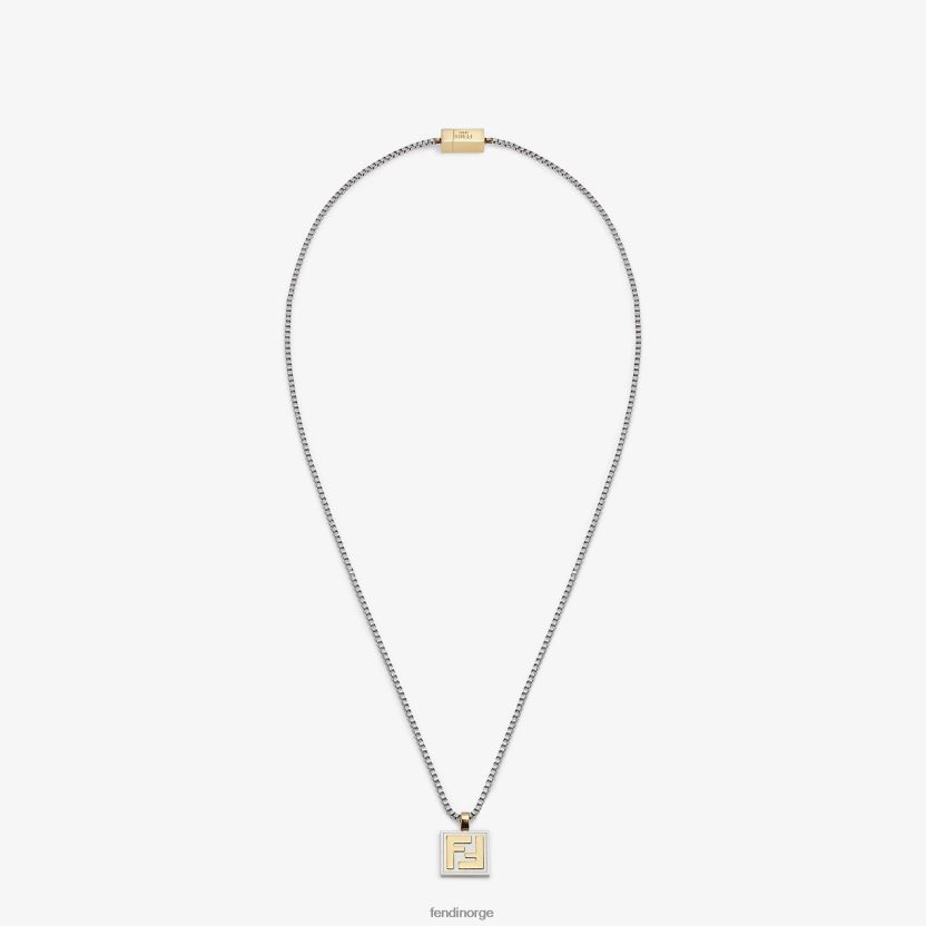 Fendi menn halskjede NXB4XN2724 sølv smykker