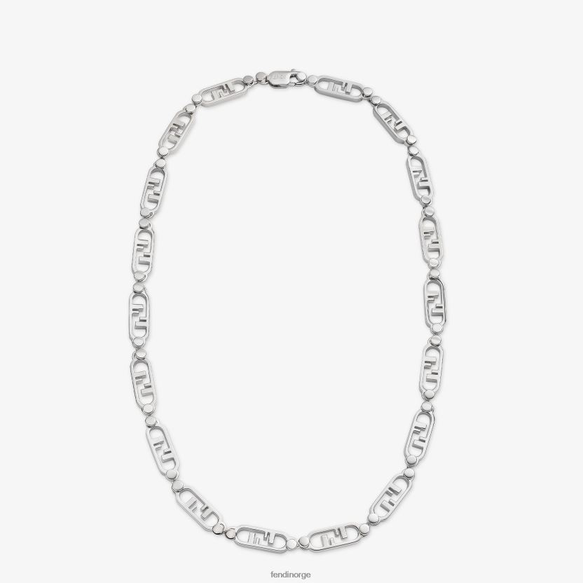 Fendi menn o'lock kjede NXB4XN2729 sølv smykker