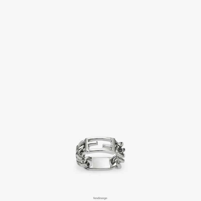 Fendi menn baguette ring ring NXB4XN2719 sølv smykker
