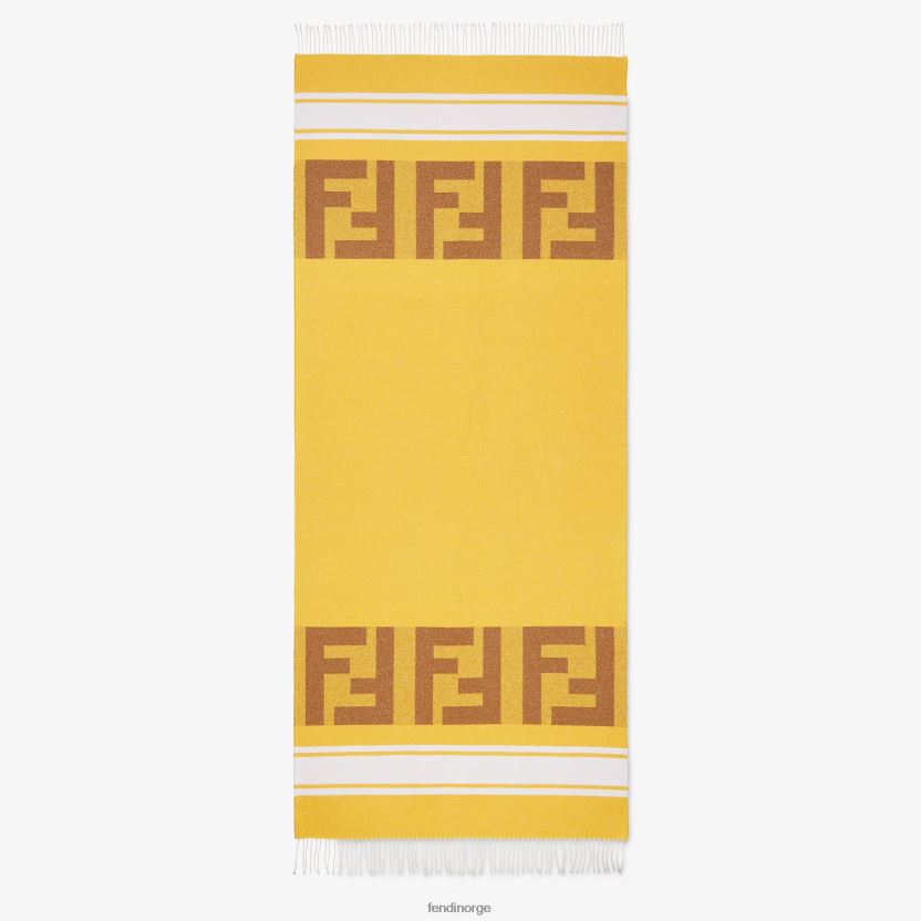 Fendi menn strandhåndkle i frotté NXB4XN2075 gul tilbehør