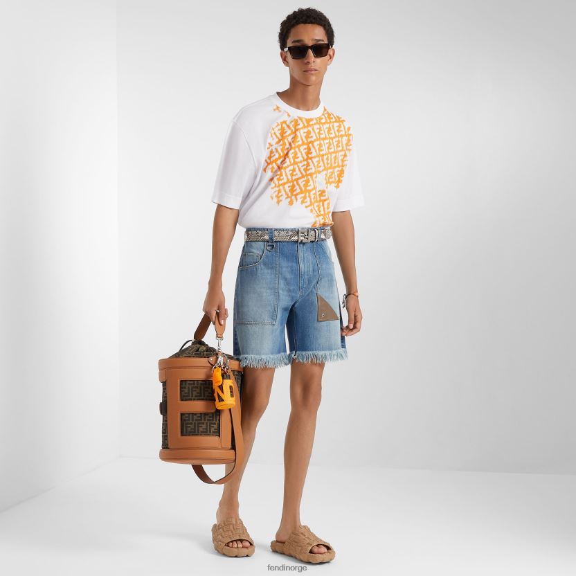 Fendi menn belte i pytonskinn NXB4XN2425 grå tilbehør