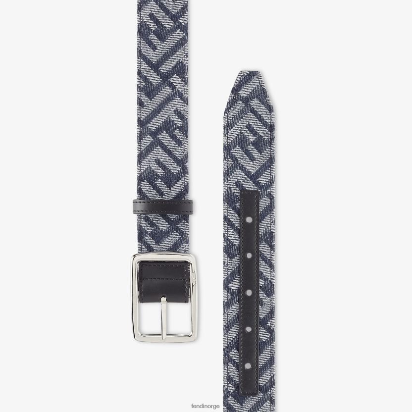 Fendi menn denim belte NXB4XN2424 lyse blå tilbehør