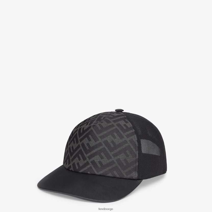 Fendi menn baseballhette i stoff NXB4XN2390 grå tilbehør