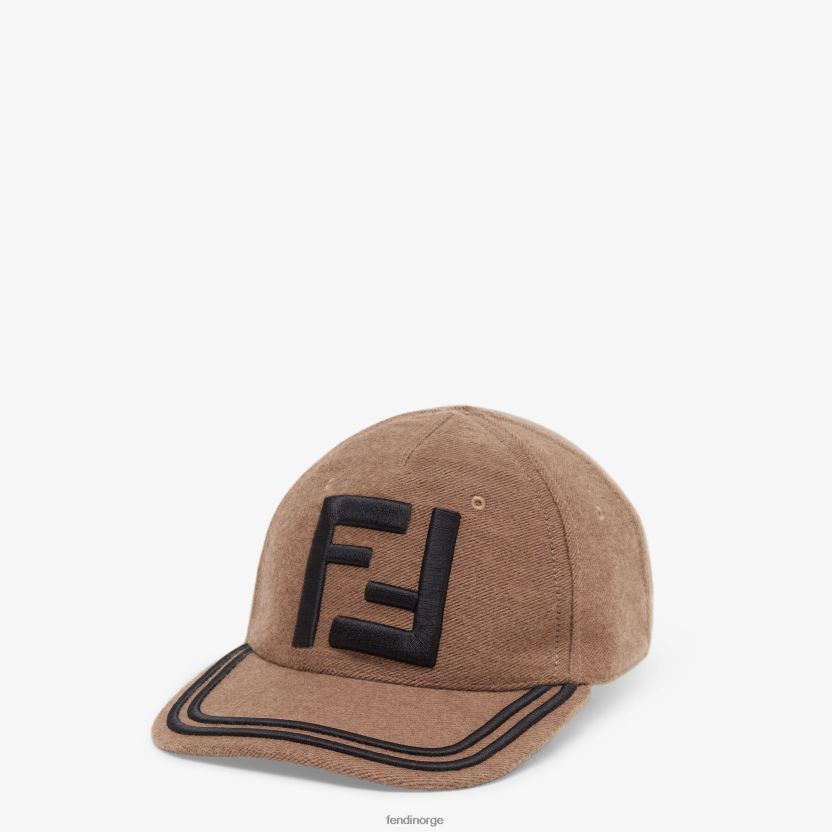 Fendi menn baseballhette i stoff NXB4XN2466 brun tilbehør