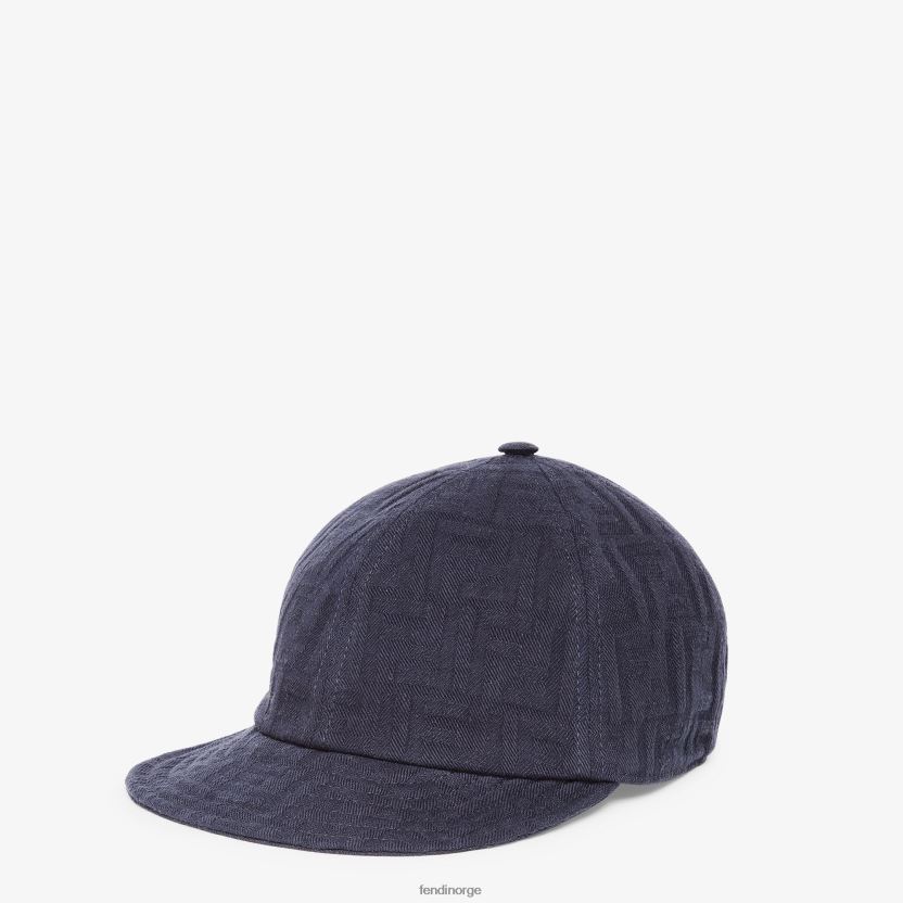 Fendi menn denim baseballcaps NXB4XN2368 blå tilbehør