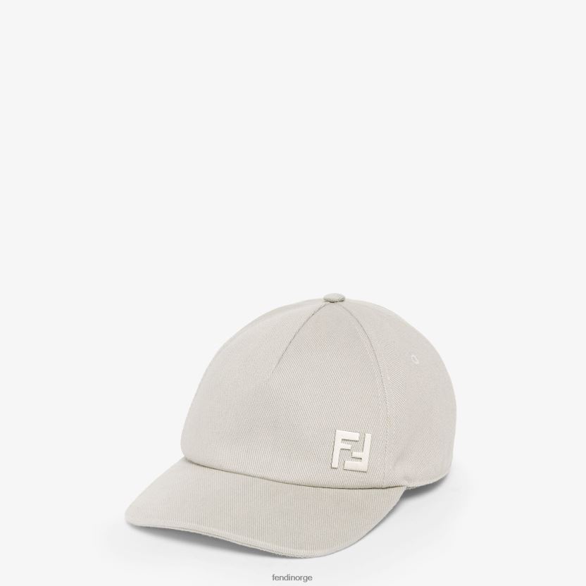Fendi menn due bomull baseball cap NXB4XN2323 grå tilbehør