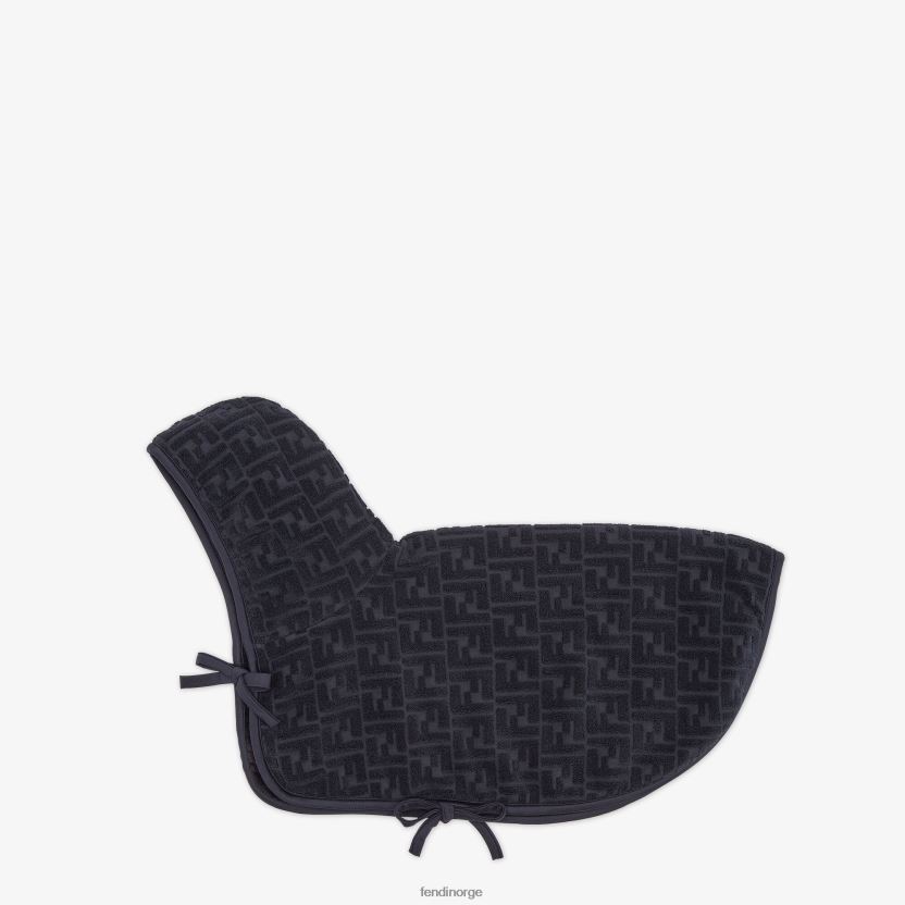 Fendi menn frotté badekåpe NXB4XN487 svart tilbehør