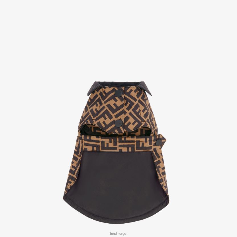 Fendi menn hundefrakk i ff nylon NXB4XN452 brun tilbehør