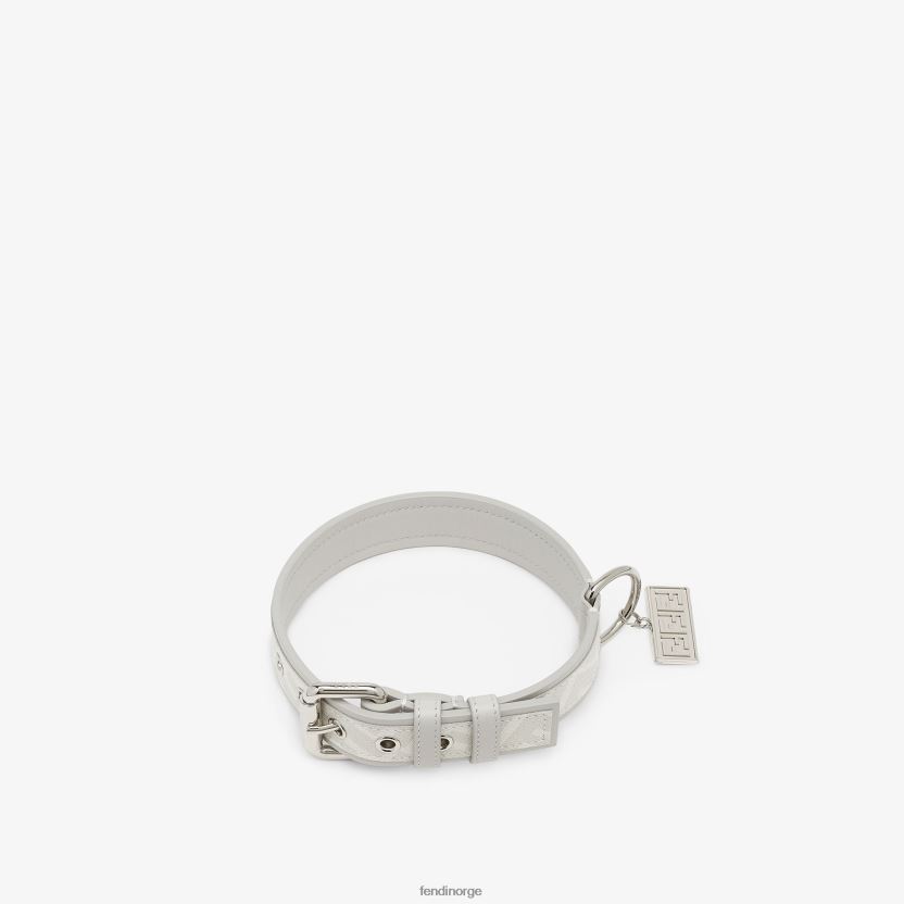 Fendi menn stoff krage NXB4XN333 hvit tilbehør