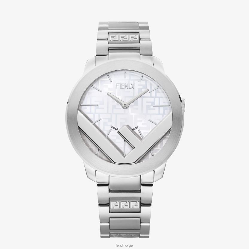 Fendi menn 41mm - rund klokke med logo NXB4XN2363 mote tilbehør