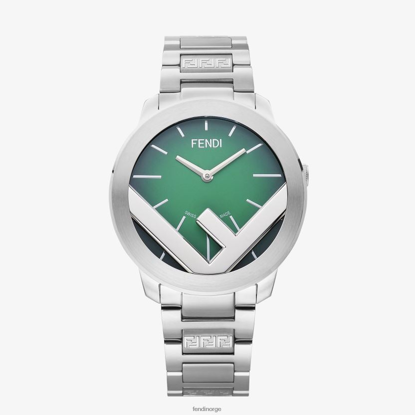 Fendi menn 41mm - rund klokke med logo NXB4XN2431 mote tilbehør