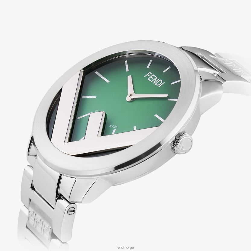 Fendi menn 41mm - rund klokke med logo NXB4XN2431 mote tilbehør