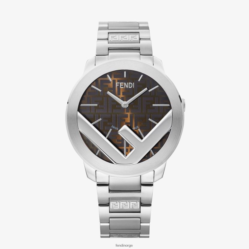 Fendi menn 41mm - rund klokke med logo NXB4XN2450 mote tilbehør