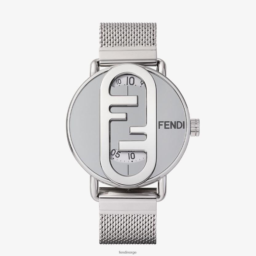 Fendi menn 42 mm - rund klokke med o'lock-logo NXB4XN2345 gull tilbehør
