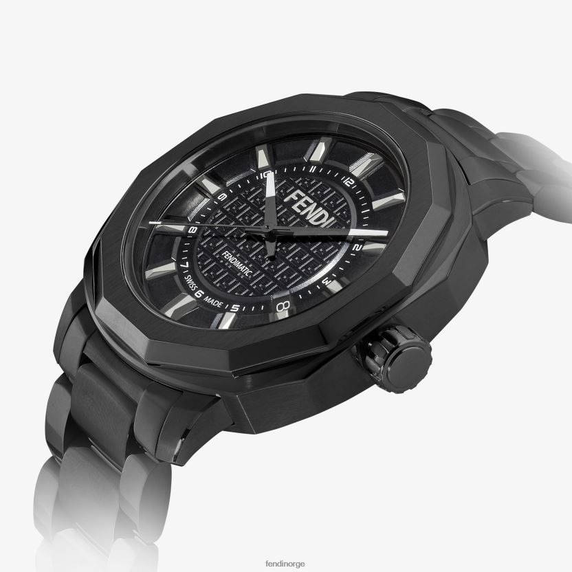 Fendi menn 42mm - geometrisk automatisk klokke NXB4XN2397 mote tilbehør