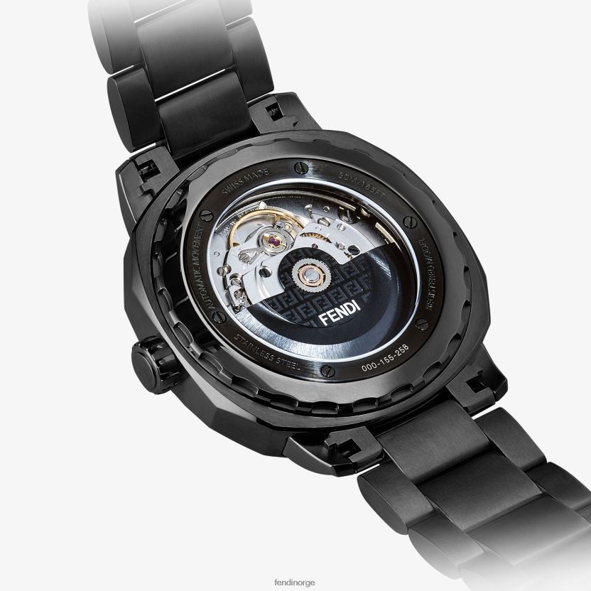 Fendi menn 42mm - geometrisk automatisk klokke NXB4XN2397 mote tilbehør