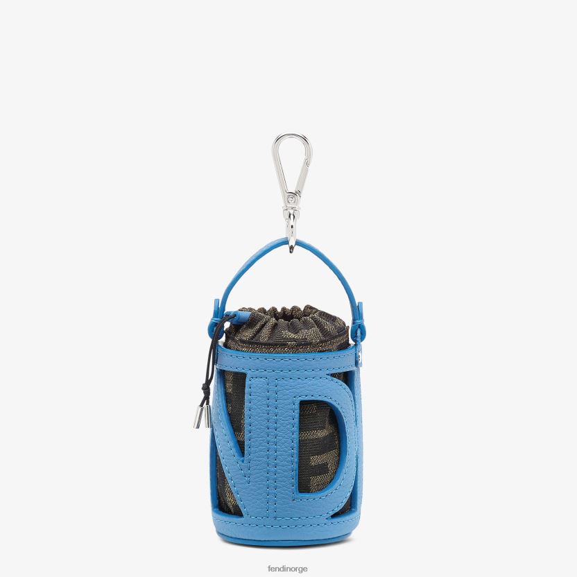 Fendi menn bøtteveske lær sjarm NXB4XN2417 lyse blå tilbehør