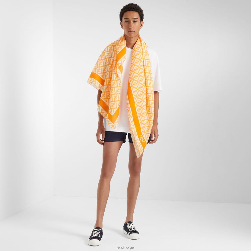 Fendi menn silke og bomull pareo NXB4XN2076 flerfarget tilbehør