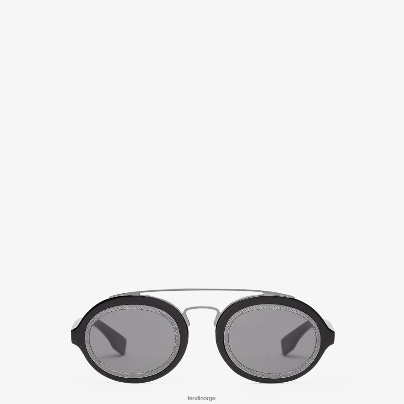 Fendi menn acetat moteshow solbriller med linser NXB4XN2421 svart tilbehør