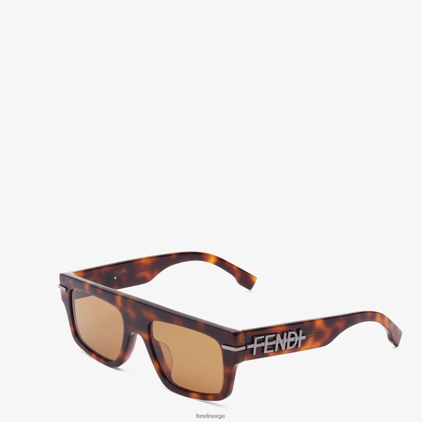 Fendi menn havana acetat solbriller NXB4XN2440 mote tilbehør