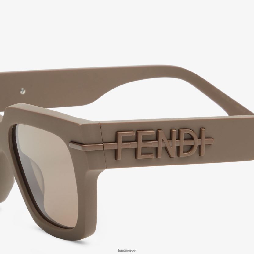 Fendi menn solbriller i grafisk acetat NXB4XN2551 beige tilbehør