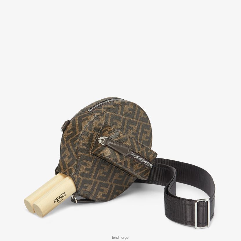 Fendi menn bordtennissett i stoff NXB4XN2502 brun tilbehør