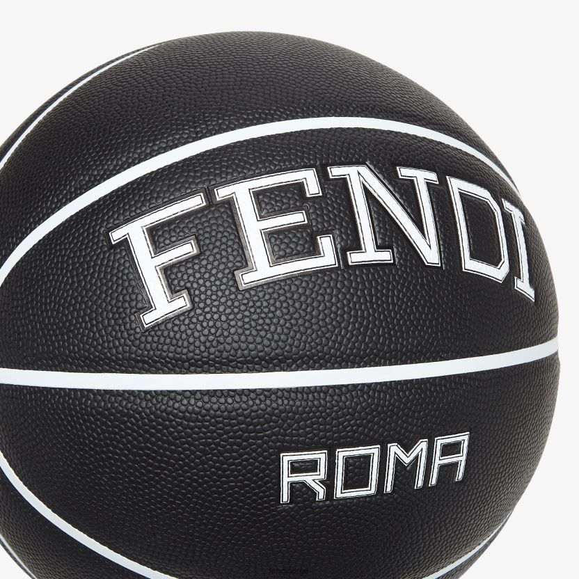 Fendi menn gummibasketball NXB4XN2386 svart tilbehør